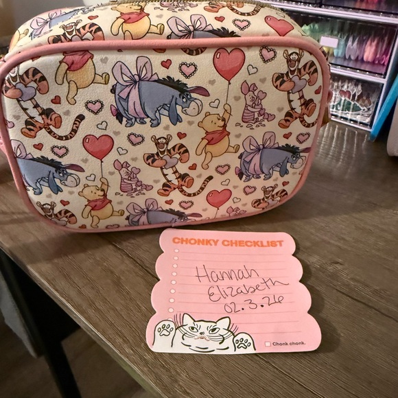 Pooh Valentines Loungefly Crossbody - Picture 2 of 2